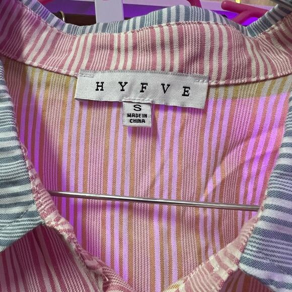 HYFVE Pastel Striped Button Down Shirt - Picture 5 of 5